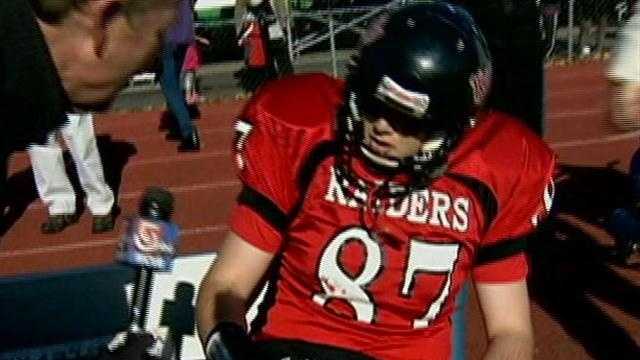 HS football player with cerebral palsy fulfills lifelong dream