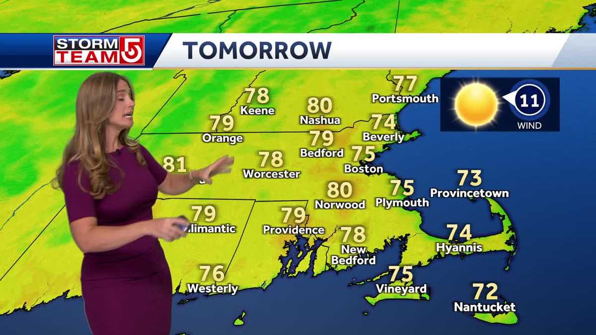 Video: Mild Tuesday, temps in upper 70s