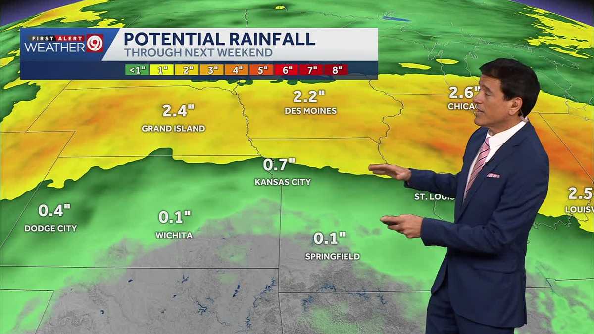 Kansas City weather: Hot start to the week in Kansas City with rain chances ahead