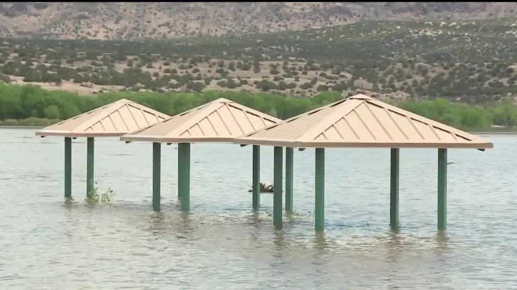 Cochiti Lake swim beach closed due to increased water levels