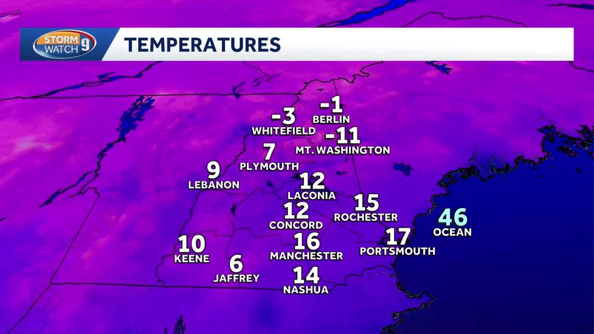 Video: Frigid weather hangs on in New Hampshire