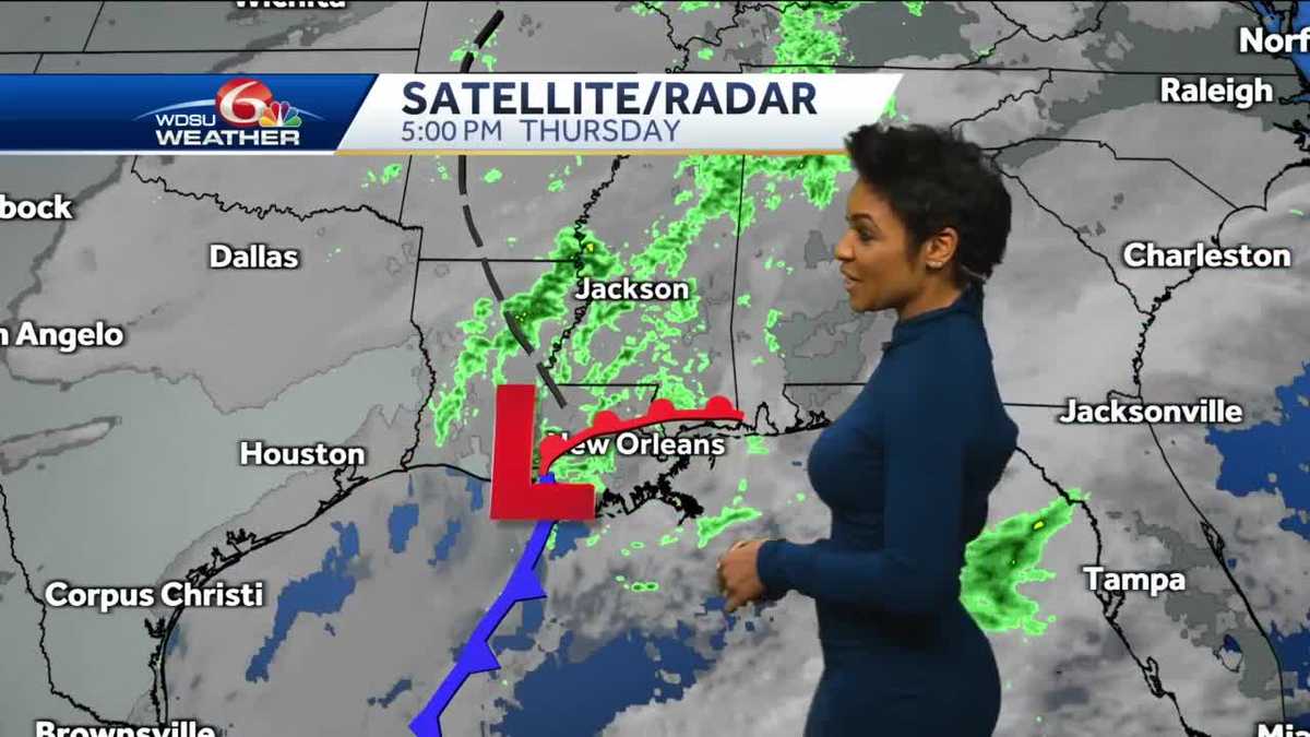 Scattered rain possible through tonight, breezy and cool Friday