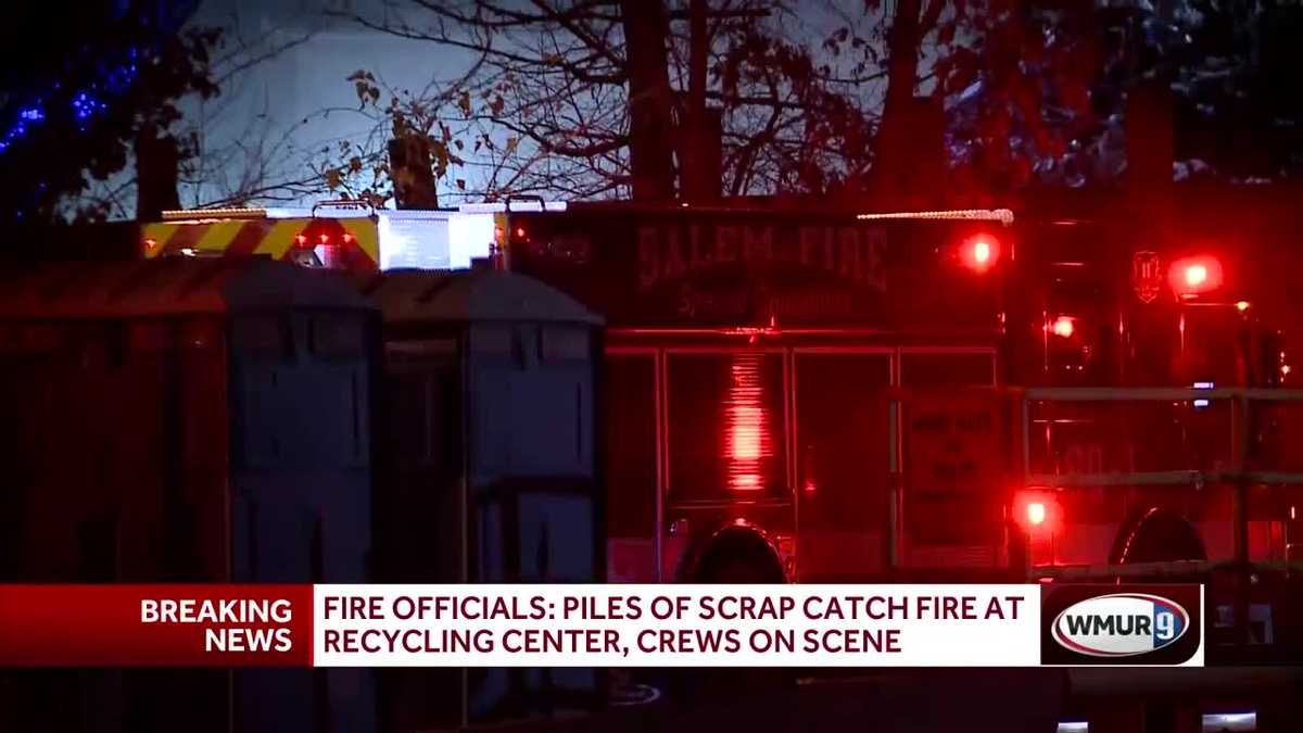 Fire crews respond to fire at Salem recycling plant