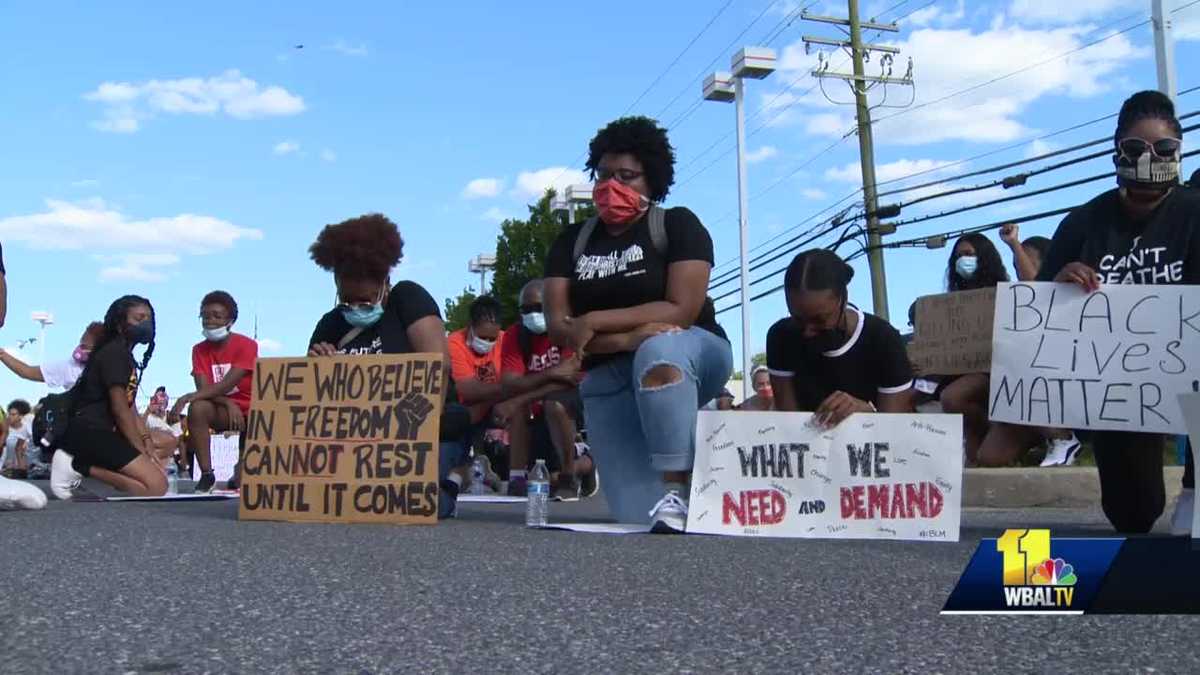 High school students lead peaceful protest in Randallstown