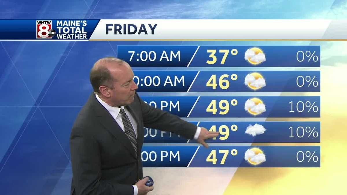 Mix of sun and clouds, along with warmer temperatures today.