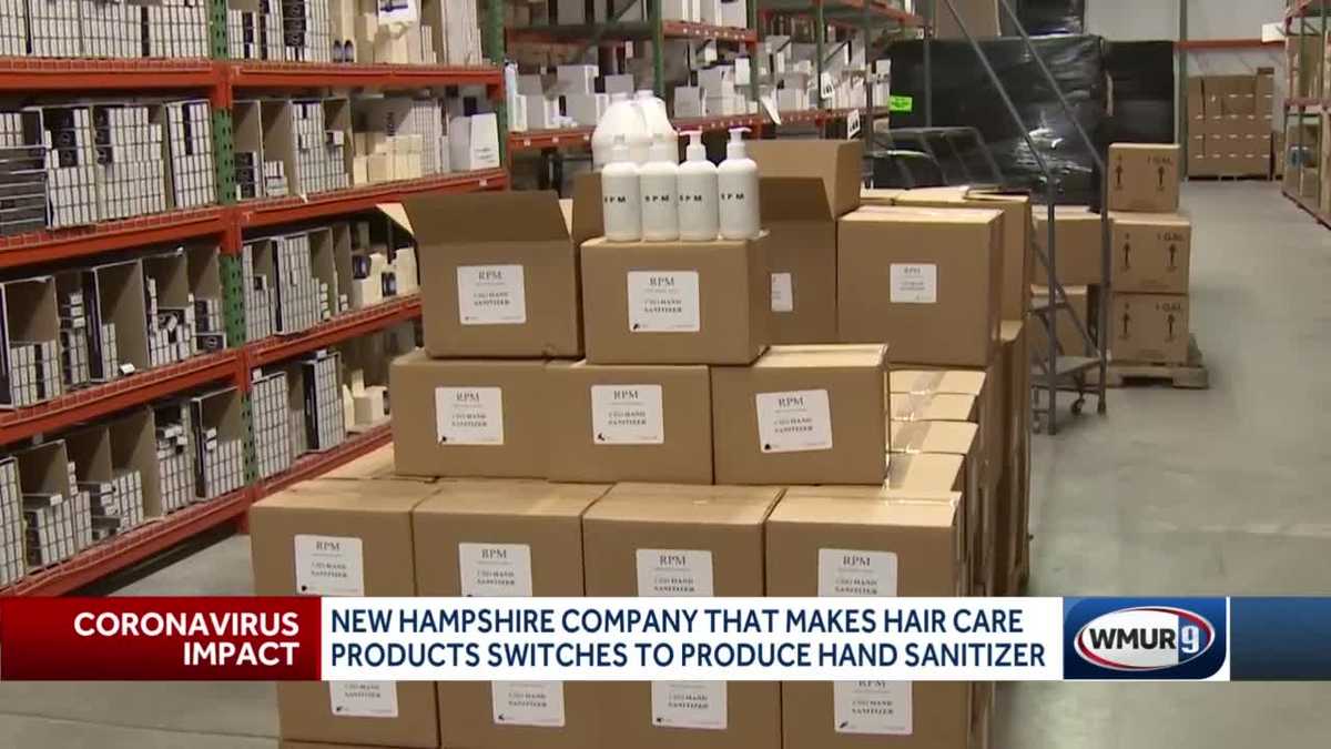 Derry company switches from making hair products to hand sanitizer