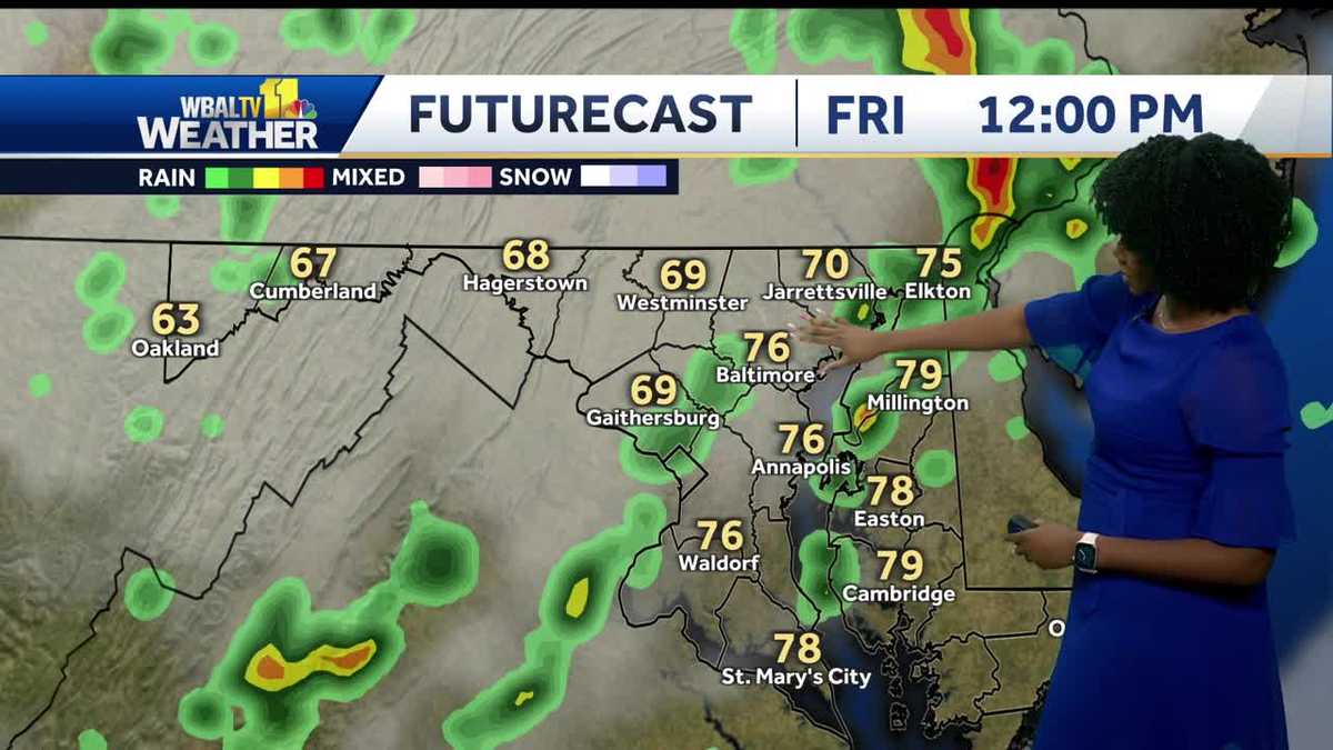 Dry tonight, but rain moves in Friday
