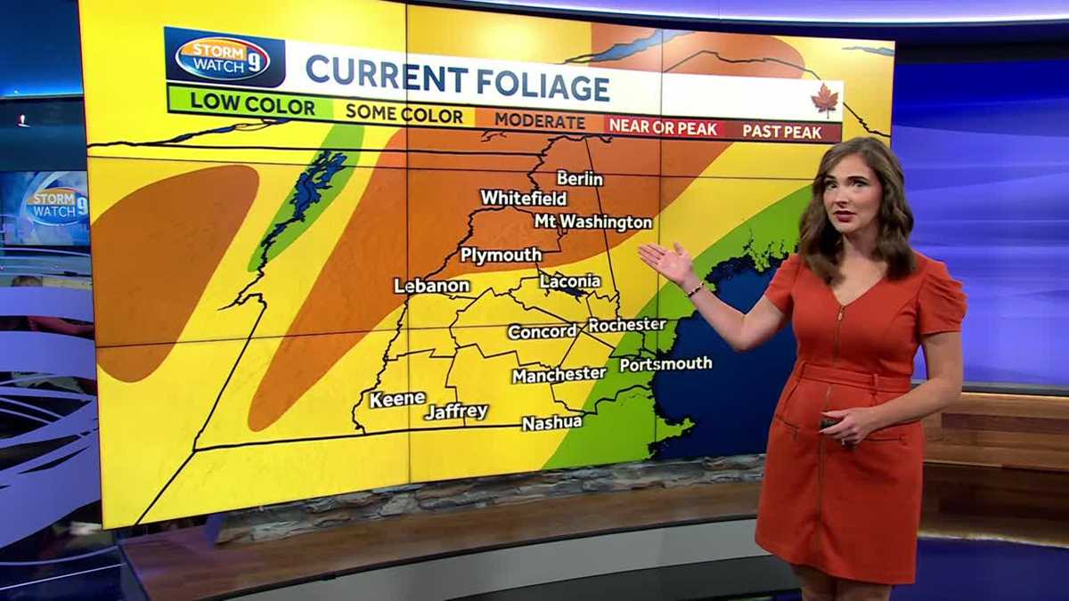 NH foliage tracker: Moderate color in north