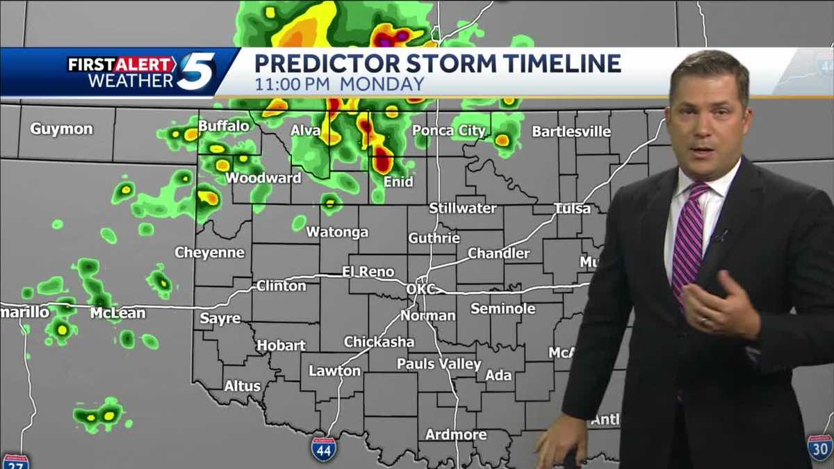 Forecast: Storm timeline for Monday night