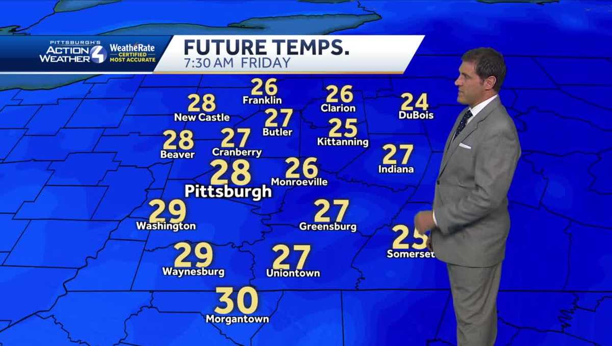 Cold with mix of clouds and sun Thursday