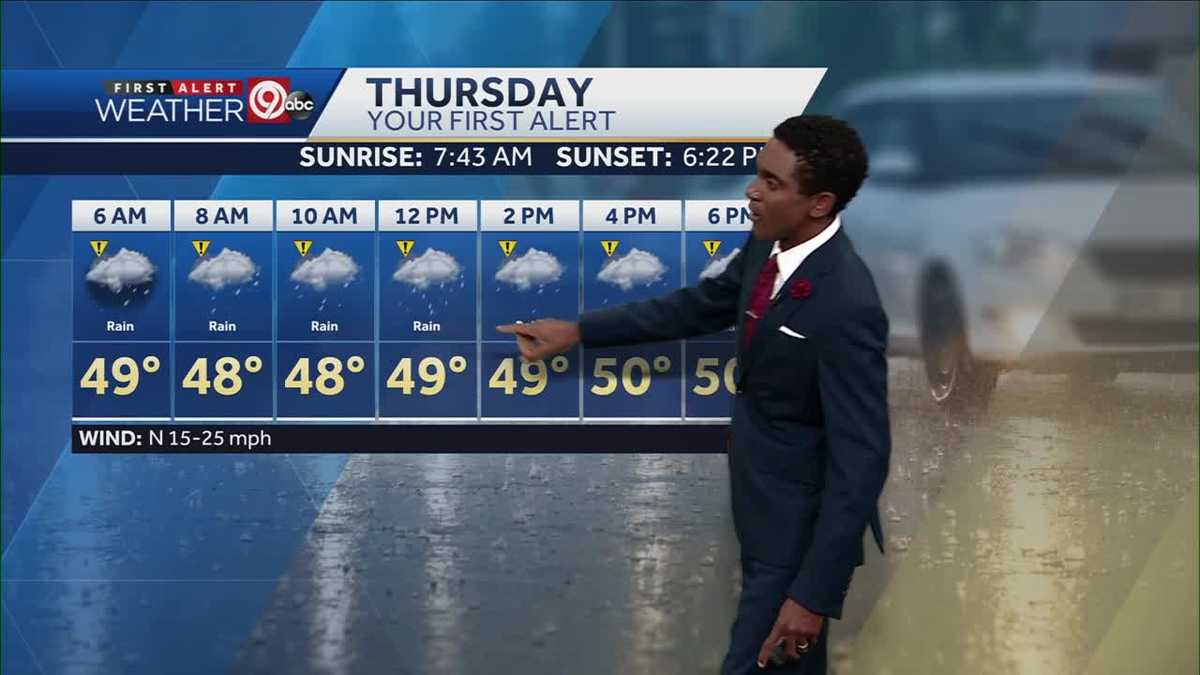 Rain likely overnight and most of Thursday
