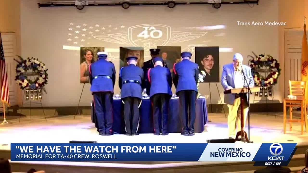Memorial service honors crew members lost in Trans Aero Medevac plane crash