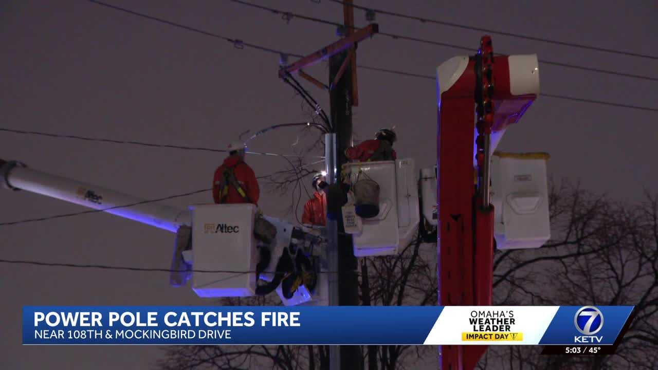 OPPD repairs several utility poles following Wednesday night fires