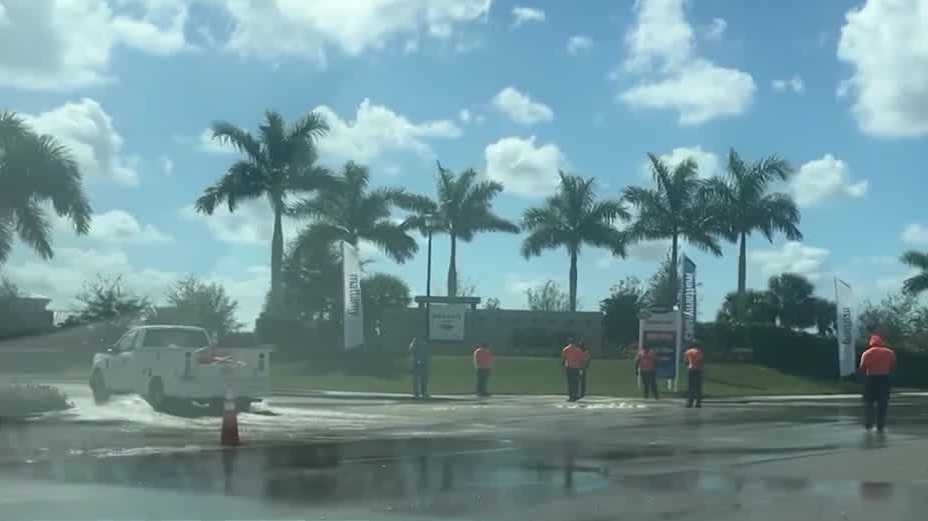 Water main break shuts down part of Plantation Road in Fort Myers - WBBH