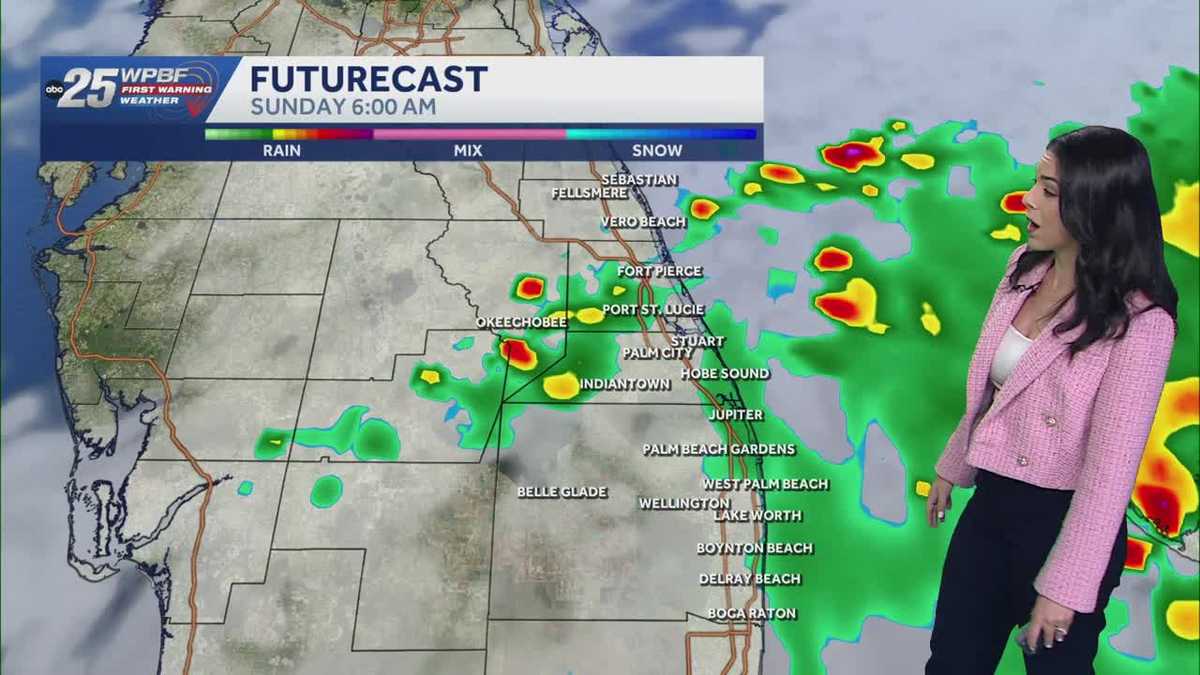 Rain chances going up on Sunday