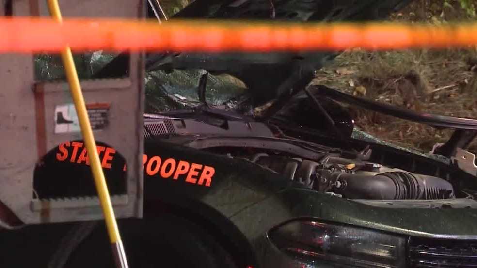 State Police cruiser involved in crash in Portsmouth