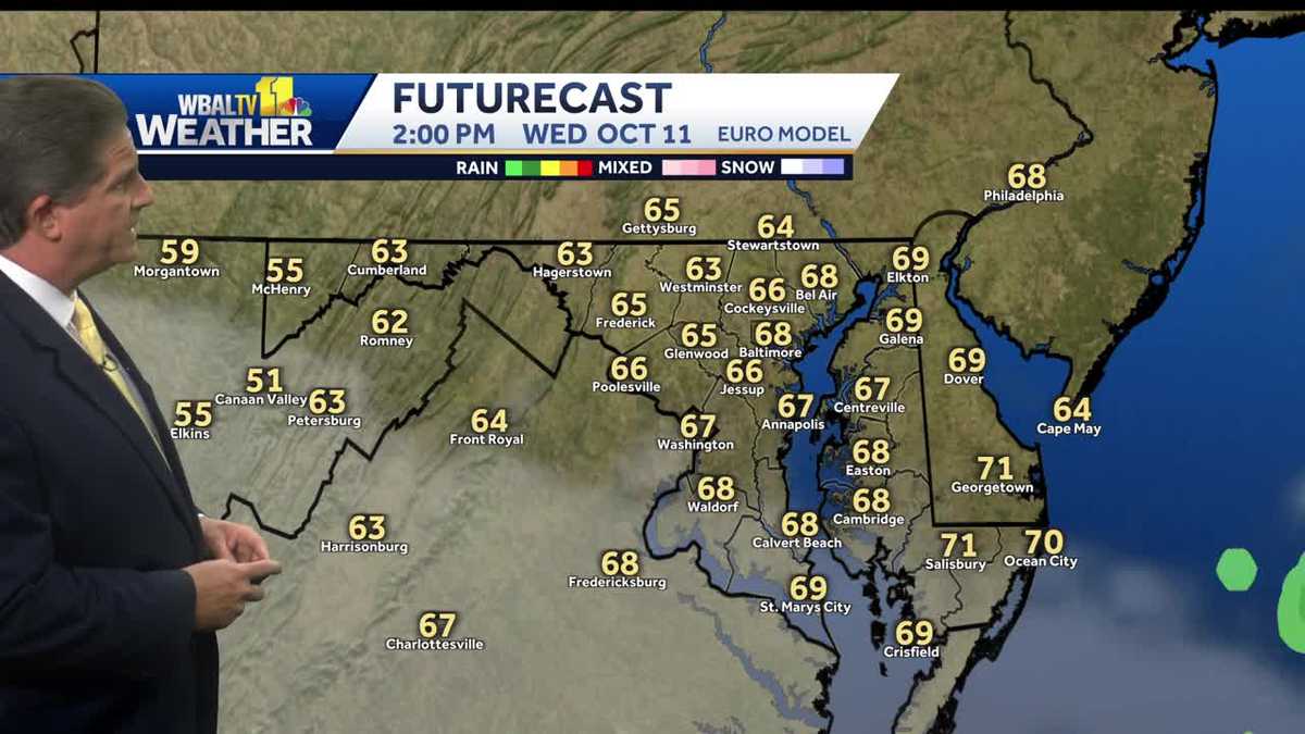Warm temps with sunny skies, wet and cooler weekend ahead