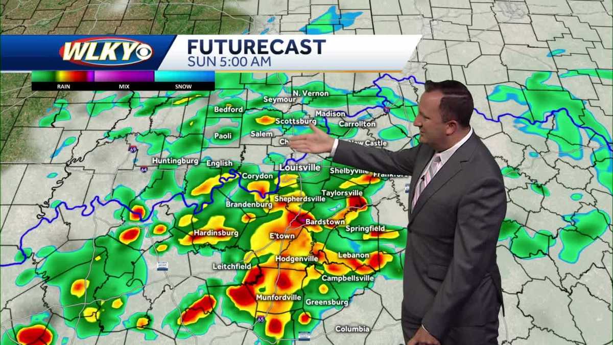Scattered showers & storms Sunday, but not a washout