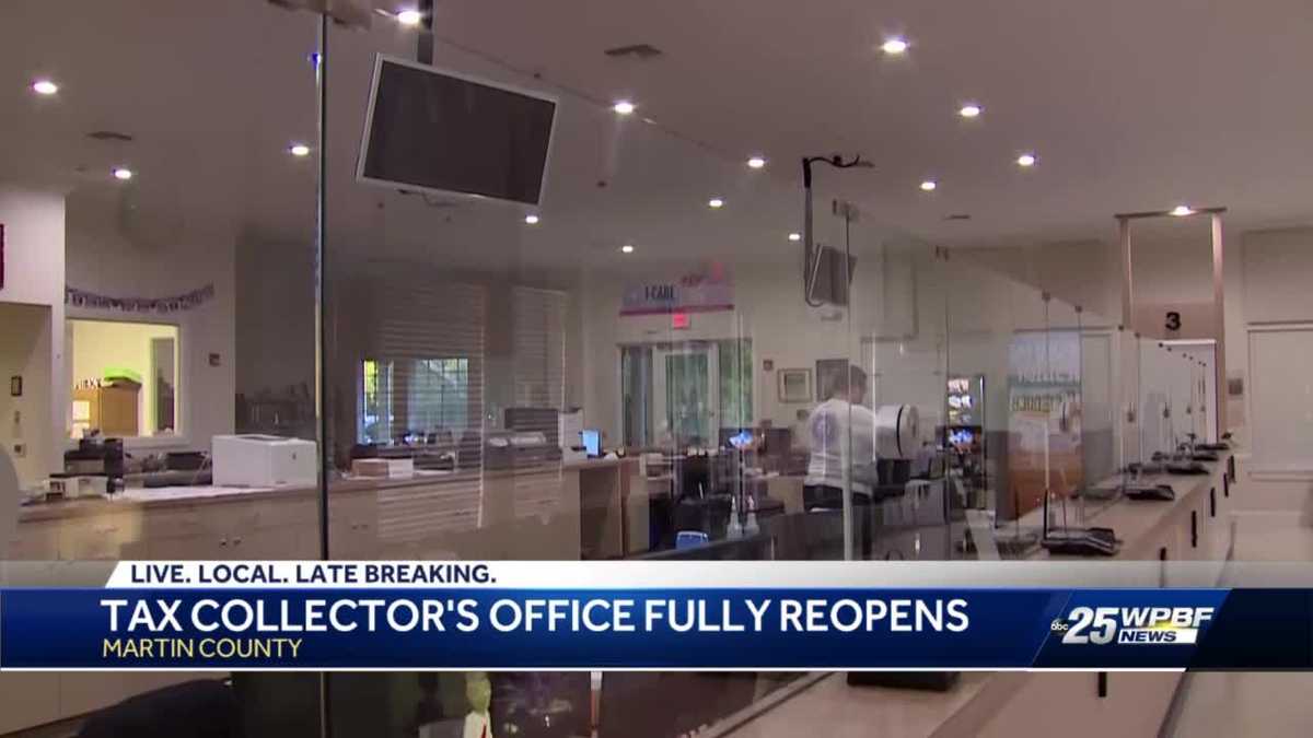 Martin County Tax collector's office back at full service