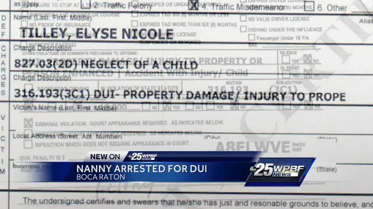 Nanny arrested for DUI in Boca Raton