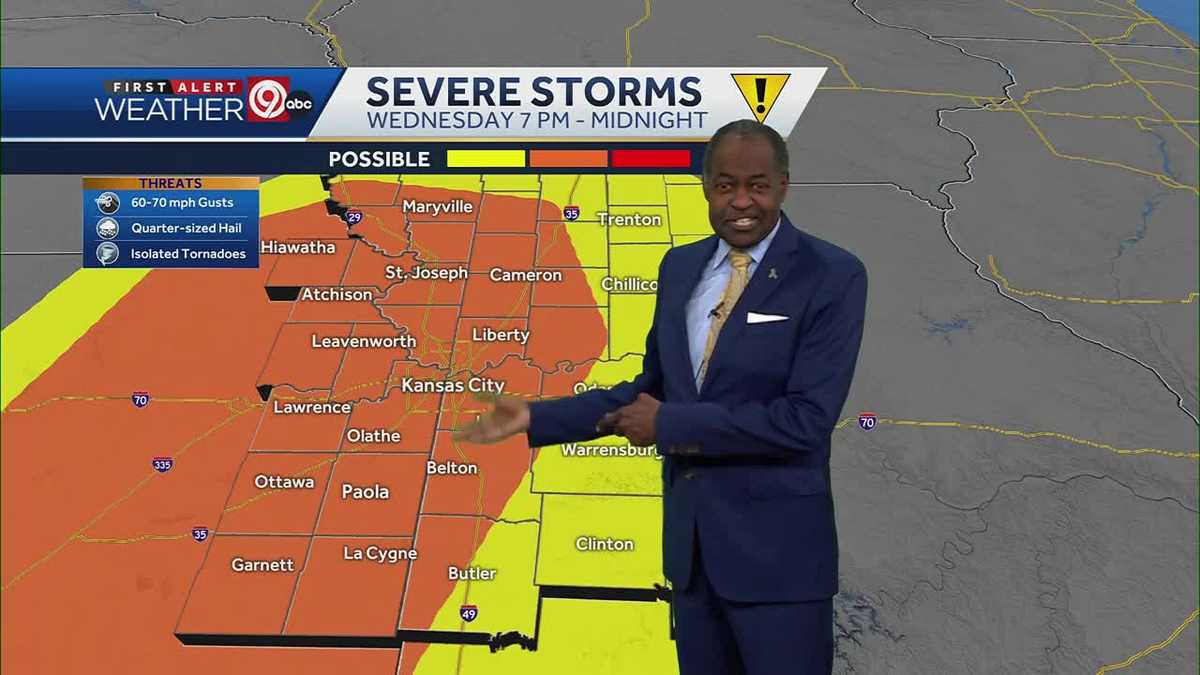 Kansas City weather: Thunderstorms Wednesday, then cooler weather