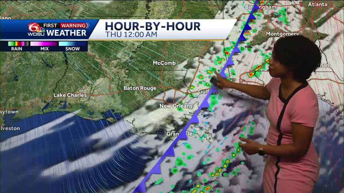 Warm, breezy, and a few spotty showers today