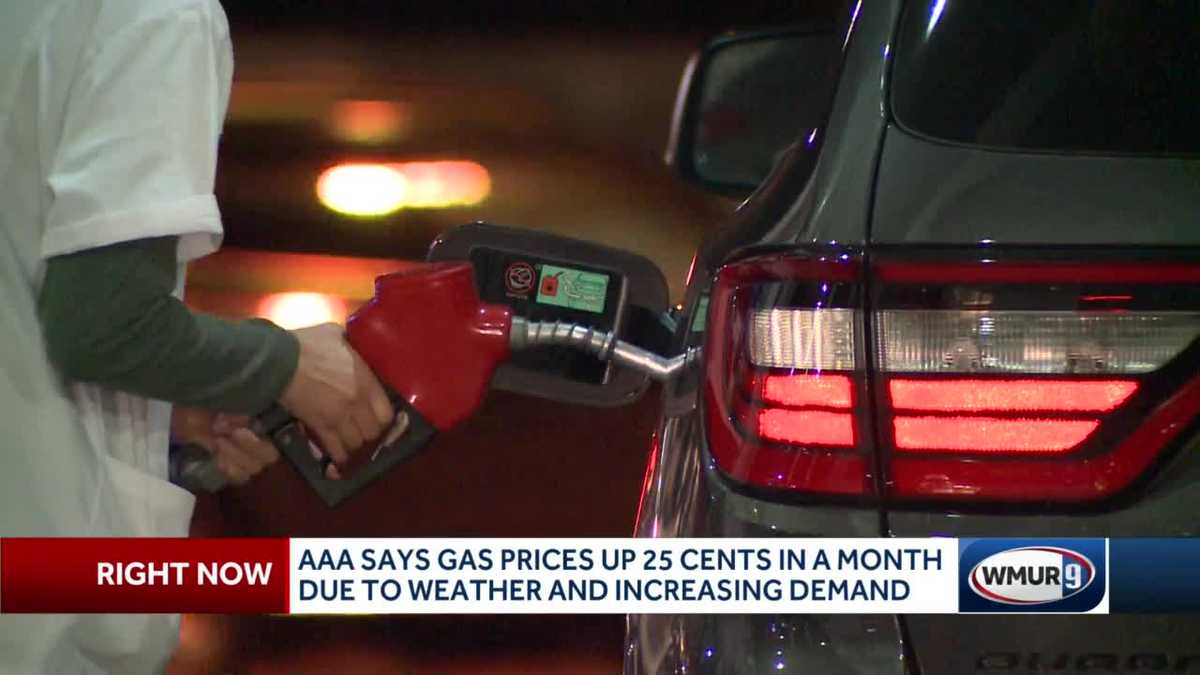 AAA says gas prices up 25 cents in a month due to weather, increasing