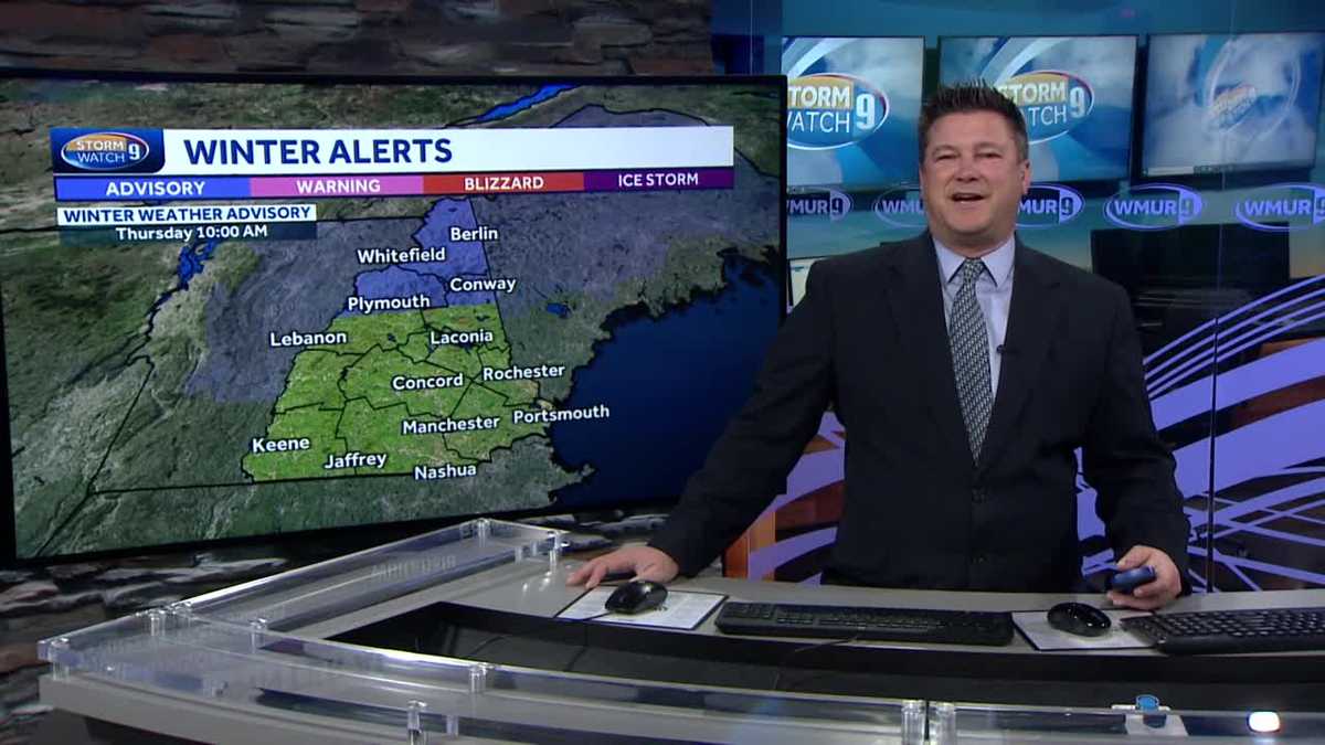 NH forecast video: Wintry mix arrives Wednesday night in NH