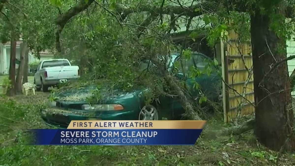 Residents Clean Up After Severe Storm