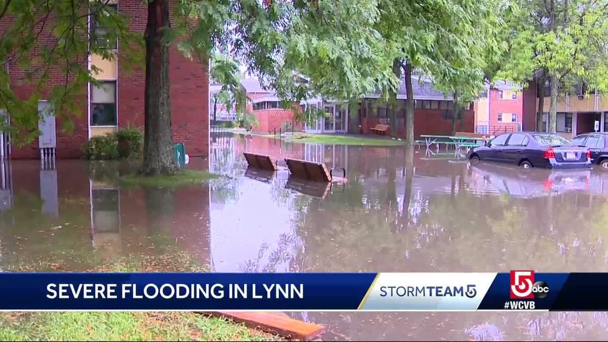 Severe flooding in Lynn after over eight inches of rain drench the city