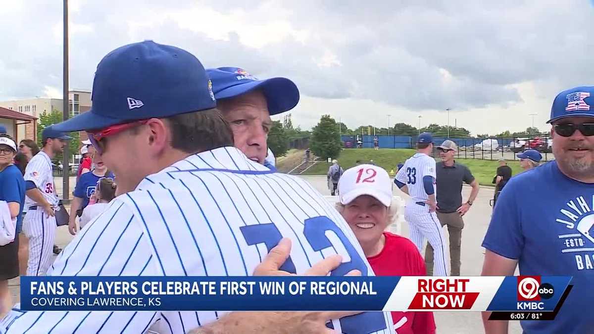 Record crowd watches Kansas top Northeastern in NCAA regional opener