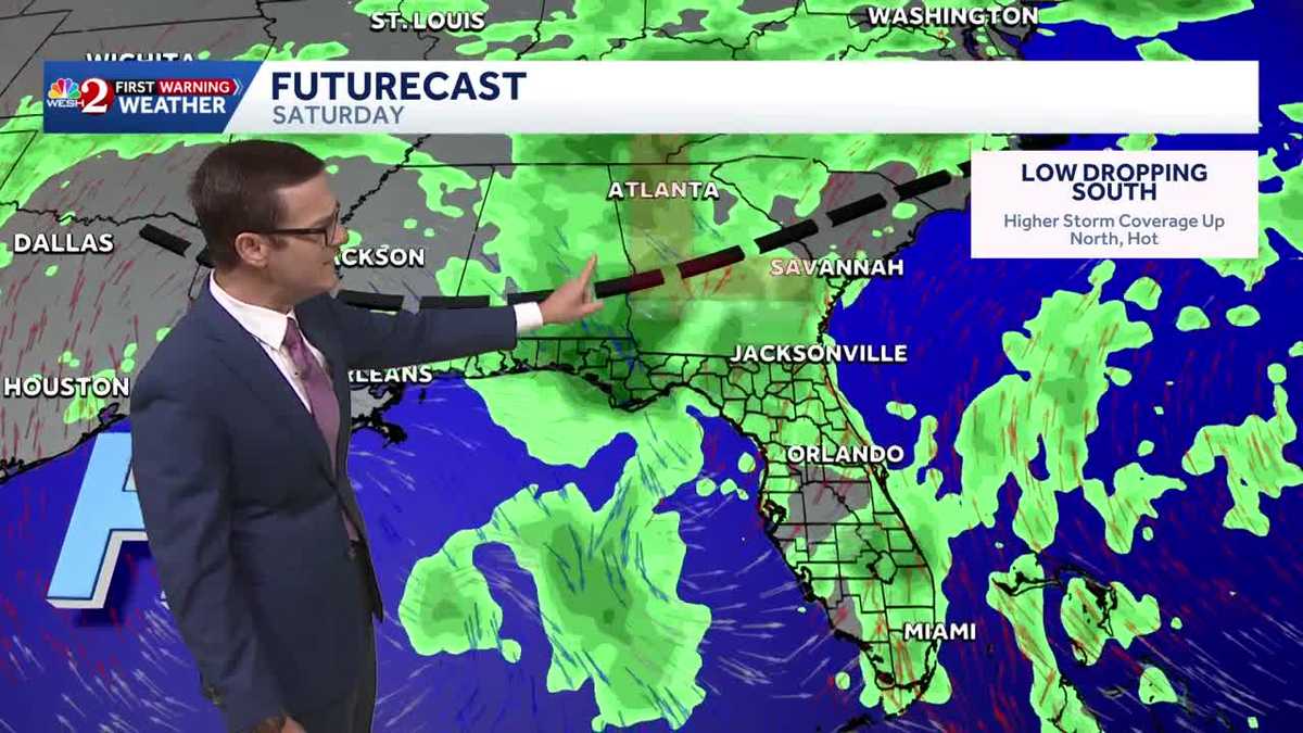 Mid-90s heat expected today, storm chances linger in parts of Central Florida