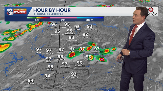 Some of Arkansas' hottest temps tomorrow