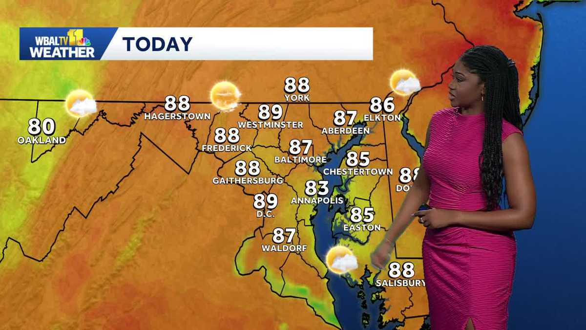 The warming trend continues across Maryland
