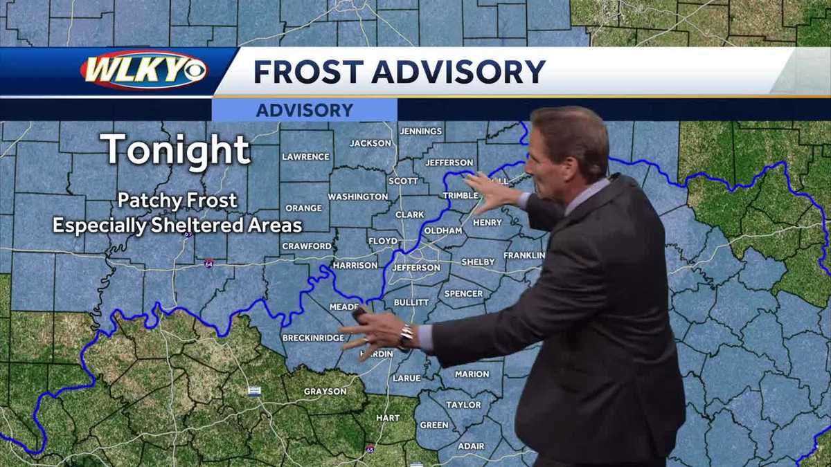 Frost advisory and a freeze watch