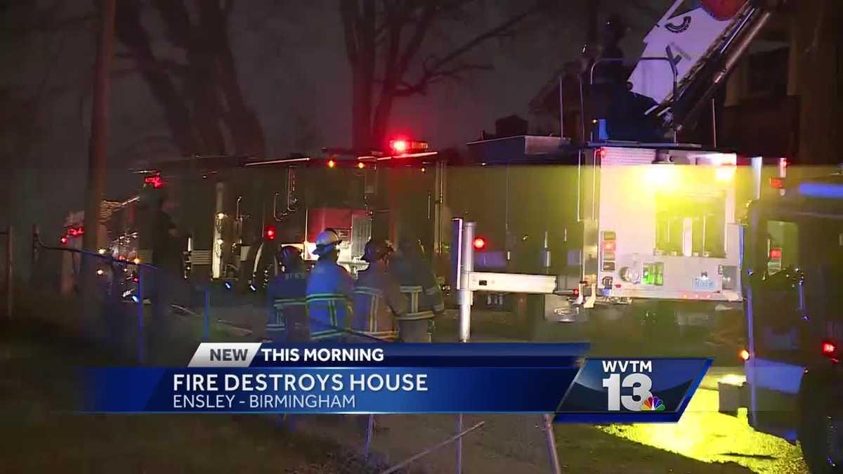 Fire destroys vacant home in Ensley