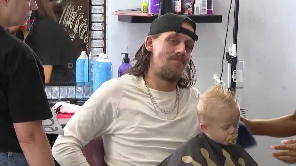 King Barber Shop hosts free haircuts and school supply giveaway for students