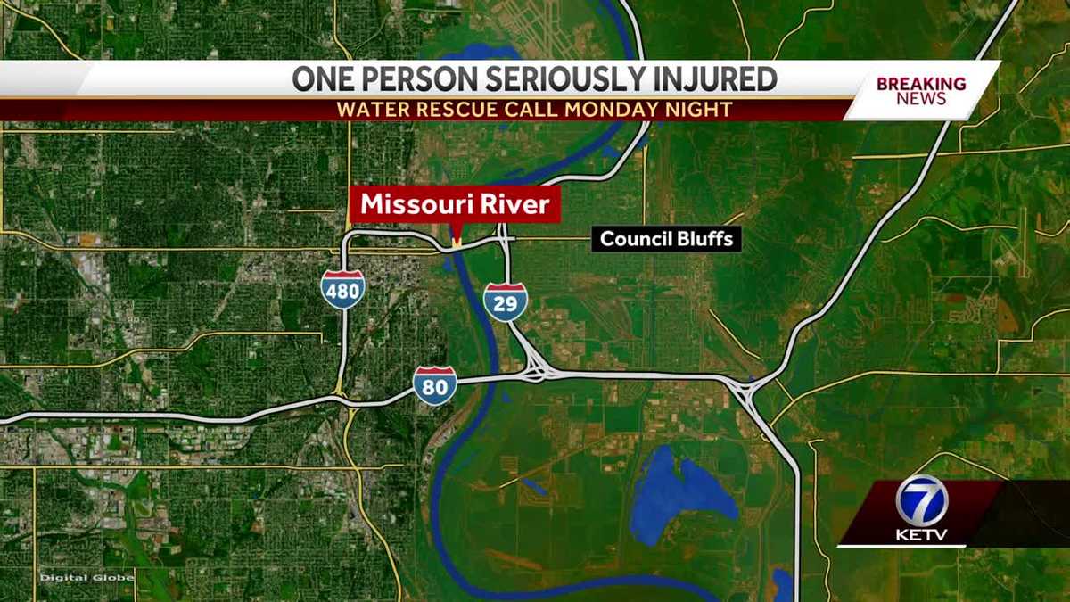 First responders rescue one person from the Missouri River
