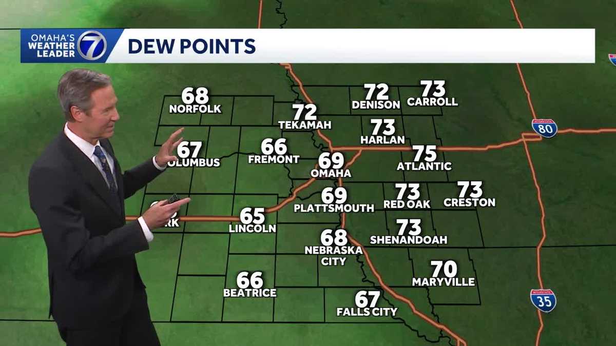 A bit hot and muggy this afternoon for Omaha