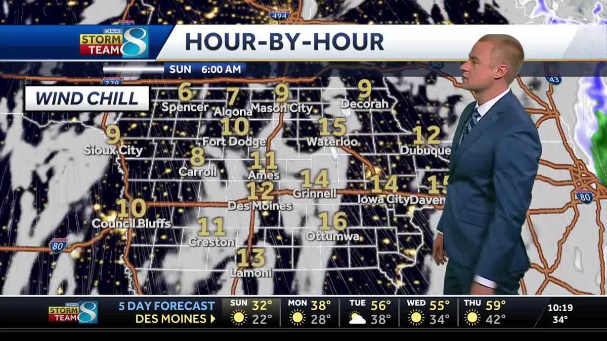 Des Moines weather: Snow and rain end, cold winds blow in
