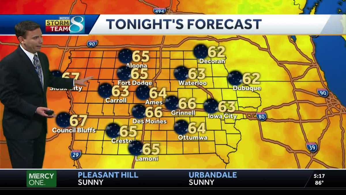 Evening Iowa weather forecast August 17 2021