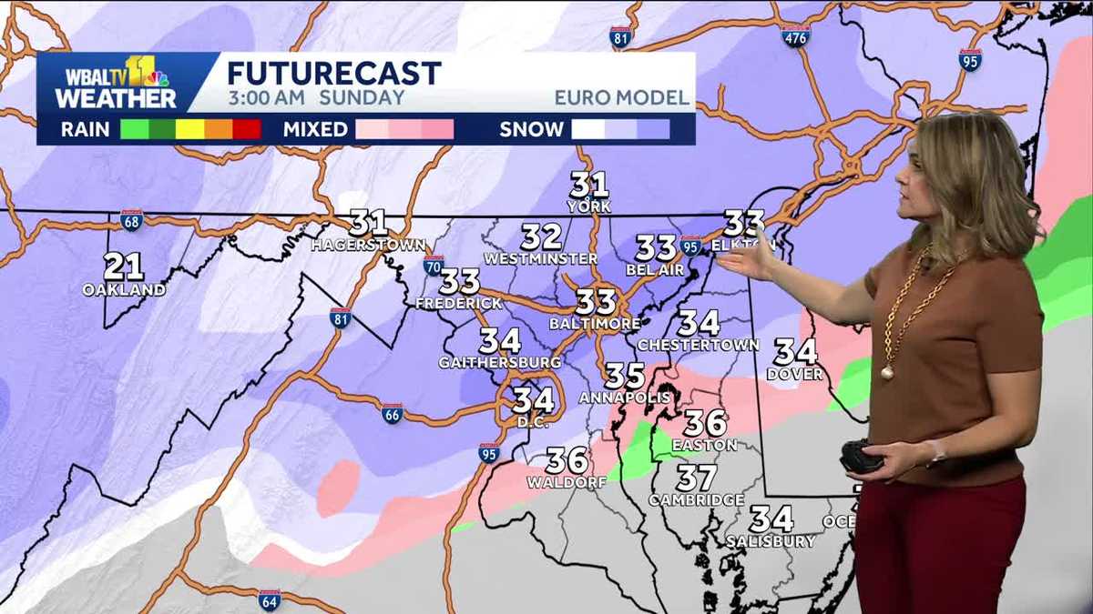 Snow likely this weekend in Maryland