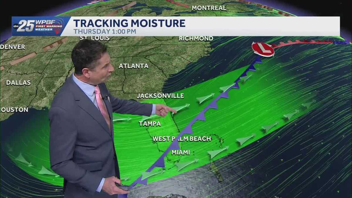 Coastal showers and cooler temperatures expected in South Florida