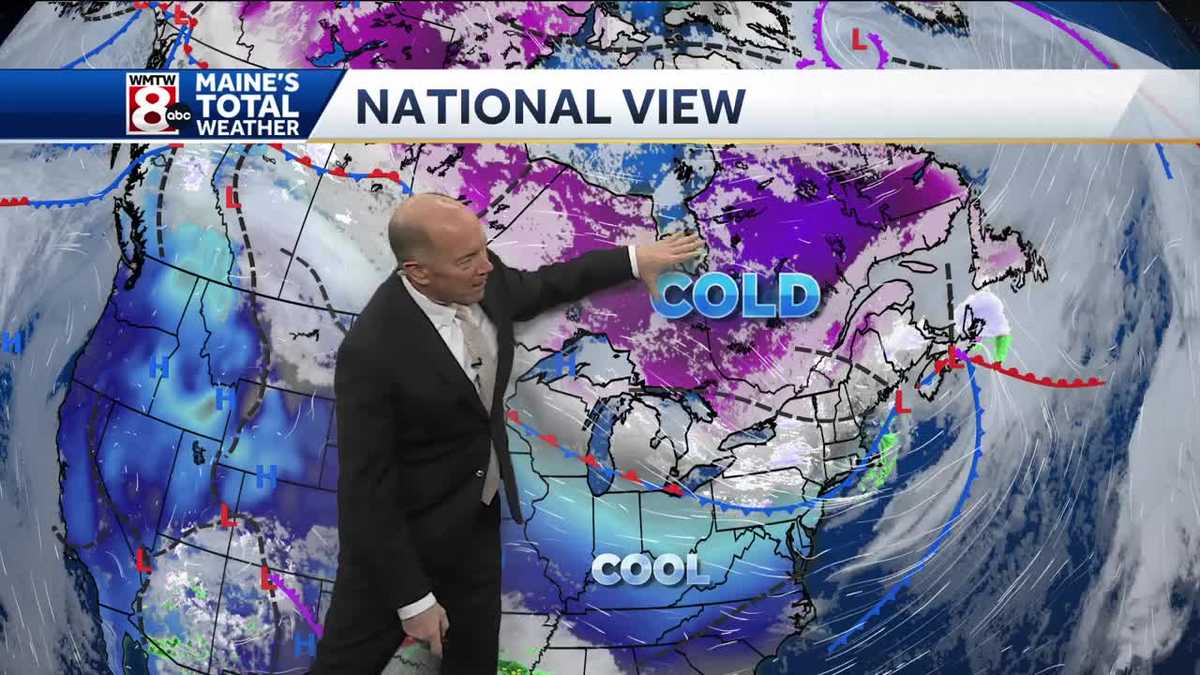 Cold sunshine along with a gusty wind on Thursday