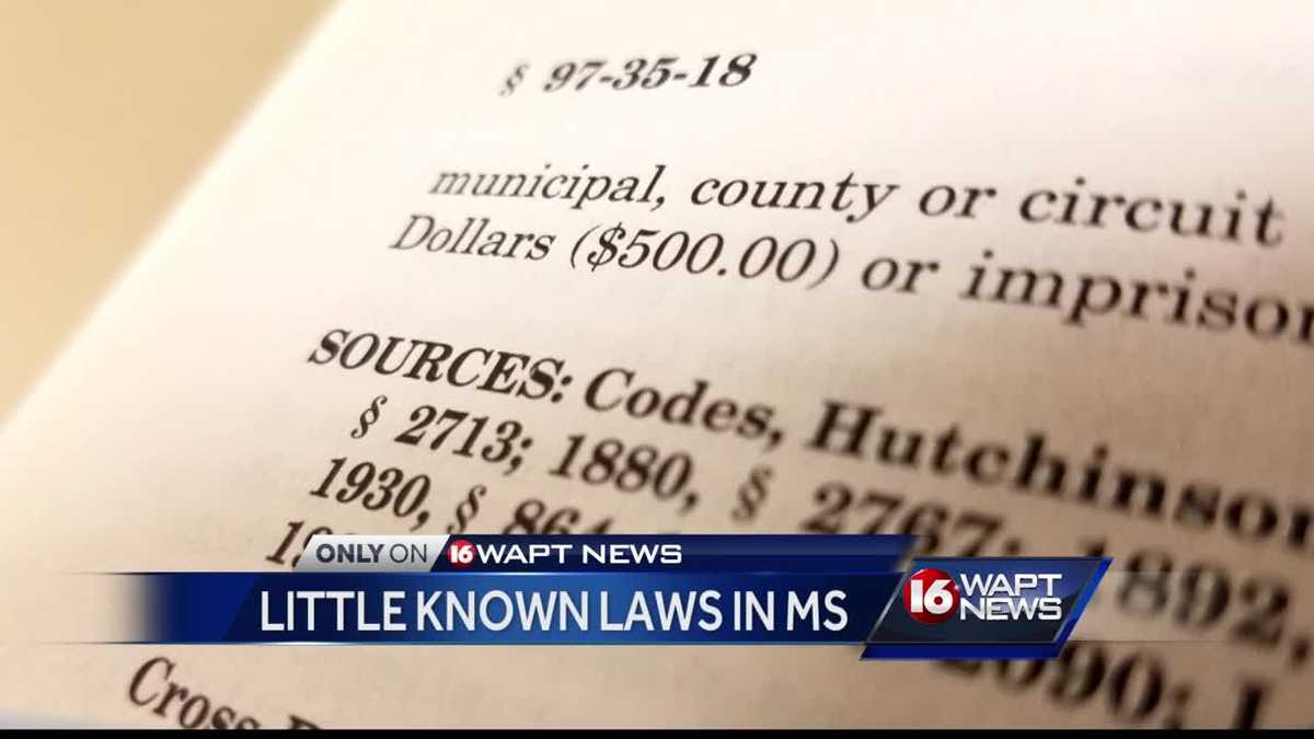 Little Known Laws In Mississippi