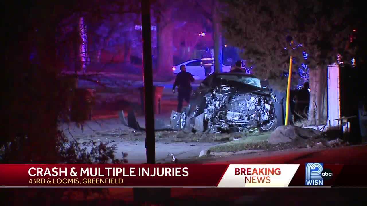 Overnight Crash: 4 Injured, Gun Found After Police Chase In Greenfield