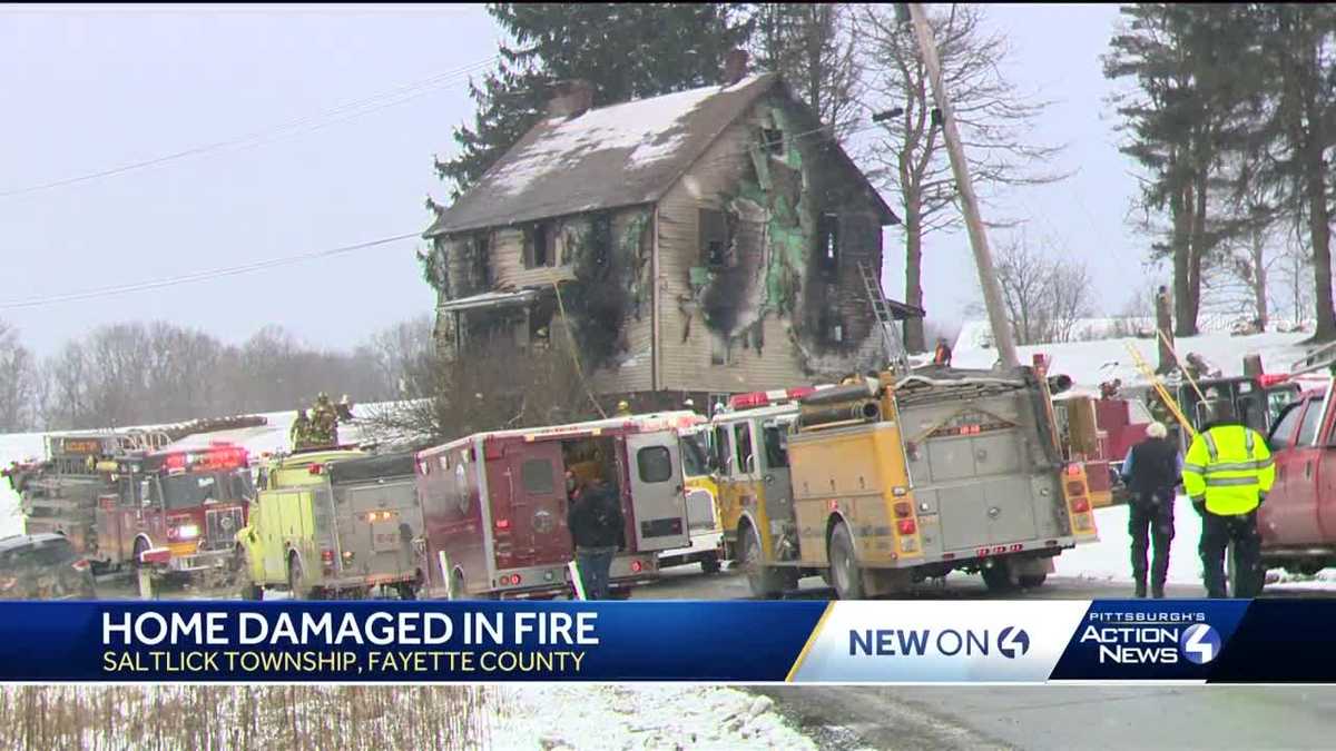 Crews battling fully involved structure fire in Fayette County