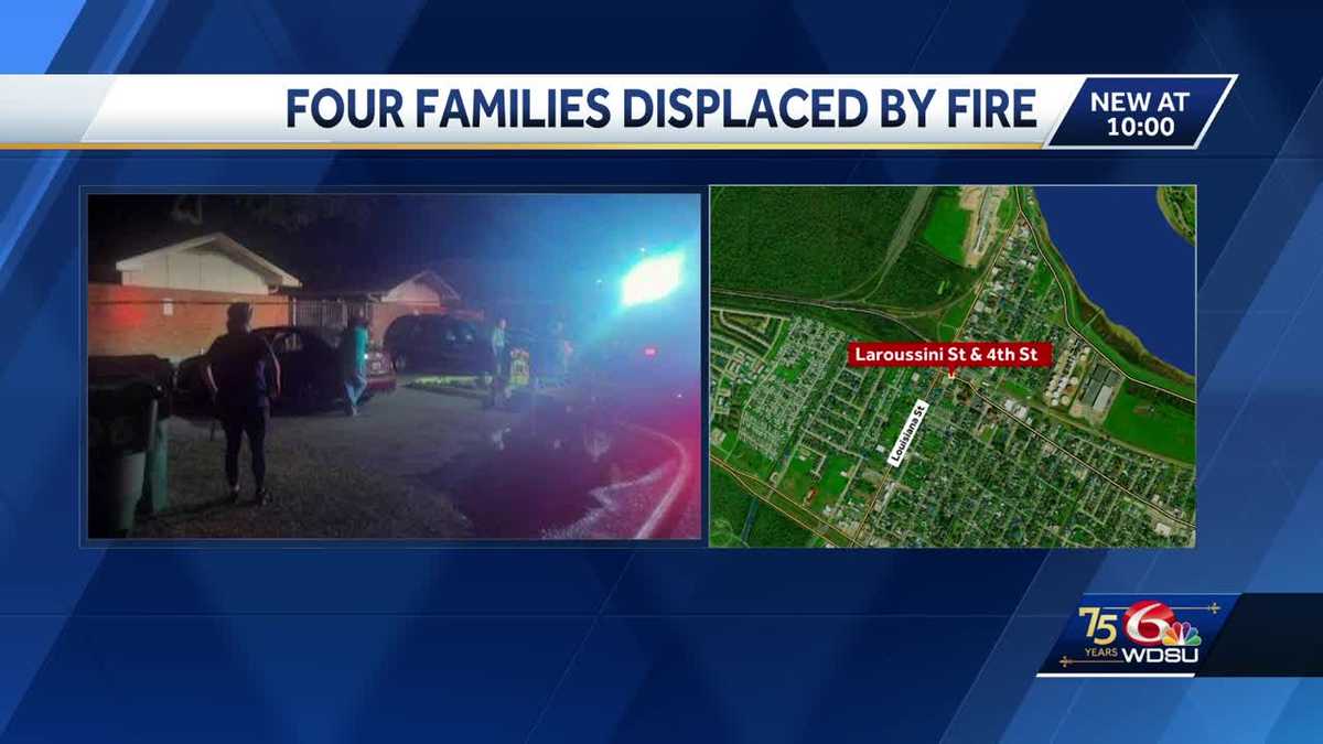 Westwego fire leaves four families displaced on Friday
