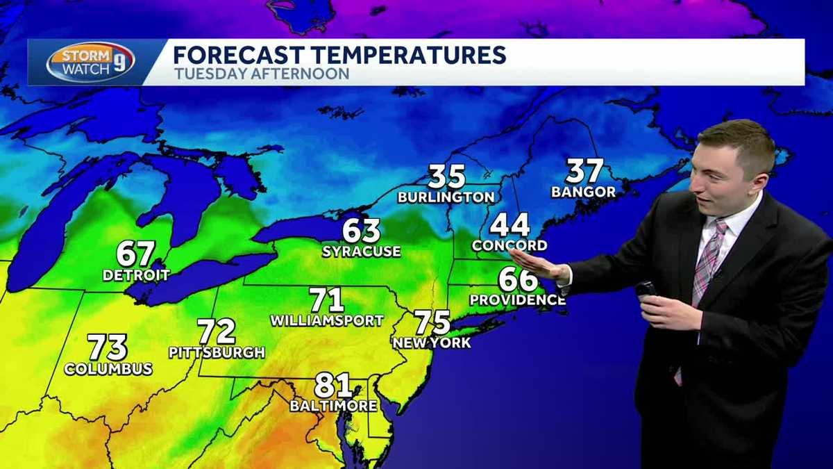 Video: Cold front brings cooler temperatures to New Hampshire