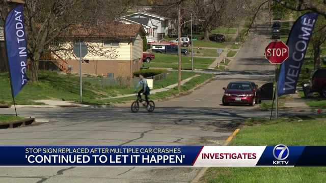 Stop sign returns after neighbors say lack of sign caused multiple accidents - Vimarsana News